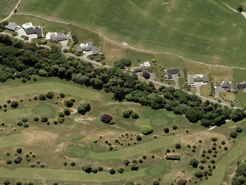 aerial view of Domain Trees Areas and the ground around it