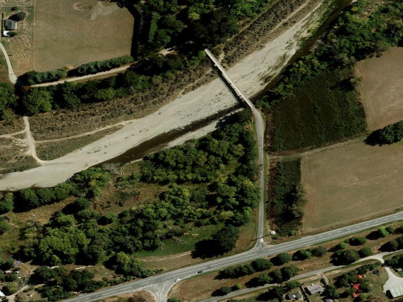 aerial view of Kerrs Road Picnic Area and the ground around it