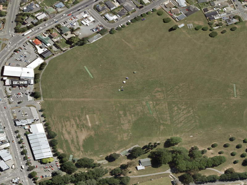 aerial view of Ashbury Park and the ground around it