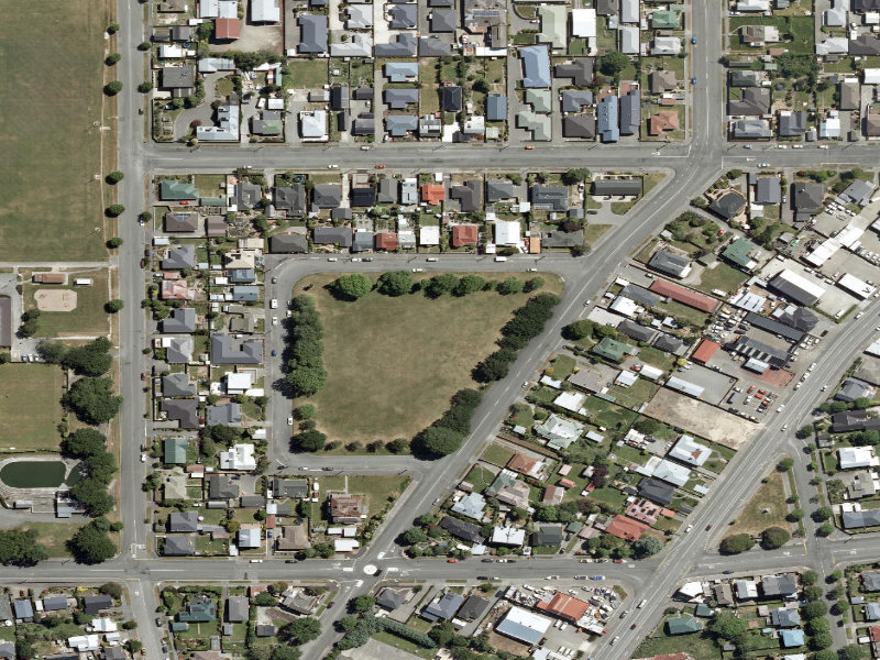 aerial view of Russell Square and the ground around it
