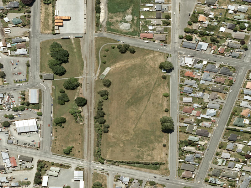 aerial view of Gunion Square and the ground around it