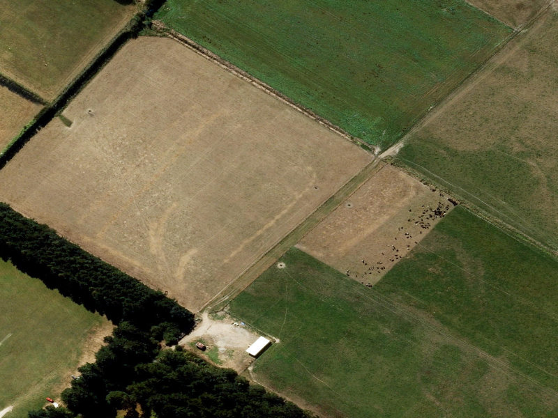 aerial view of Woodbury Recreation Reserve and the ground around it