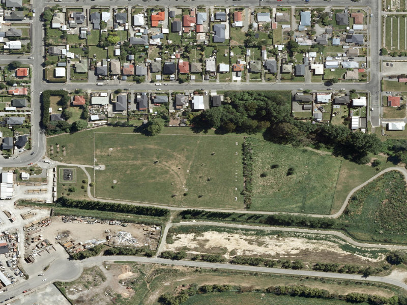 aerial view of Leckie Street Reserve and the ground around it