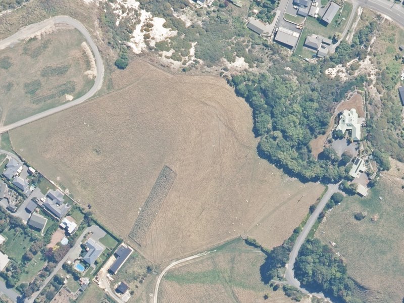 aerial view of Reserve, Kaikoura and the ground around it