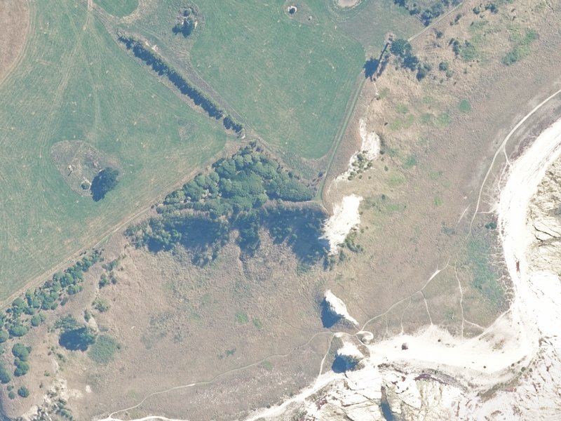 aerial view of Reserve, Kaikoura and the ground around it