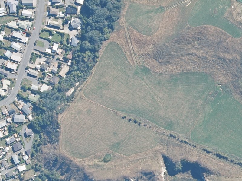 aerial view of Reserve, Kaikoura and the ground around it