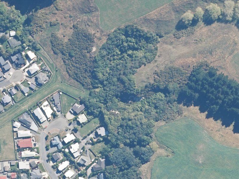 aerial view of Reserve, Kaikoura and the ground around it