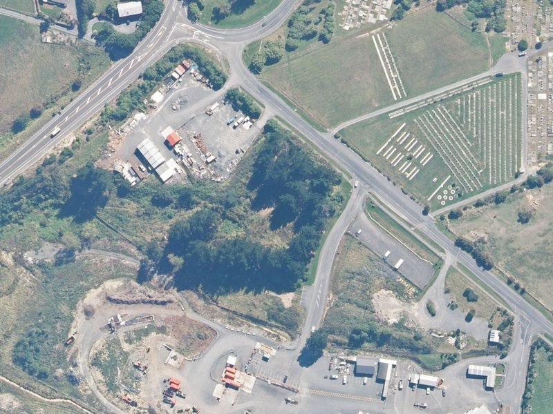 aerial view of Reserve, Kaikoura and the ground around it