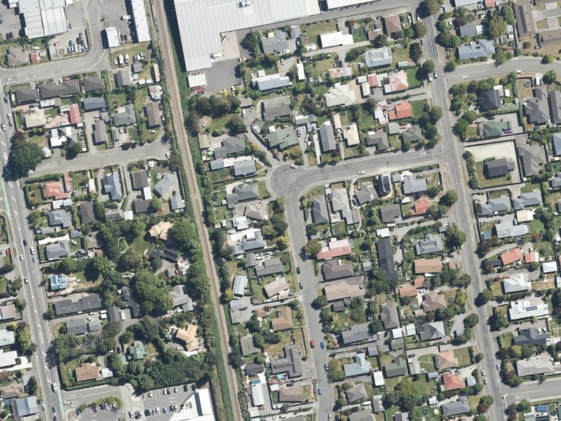 aerial view of Manchester Place Reserve and the ground around it
