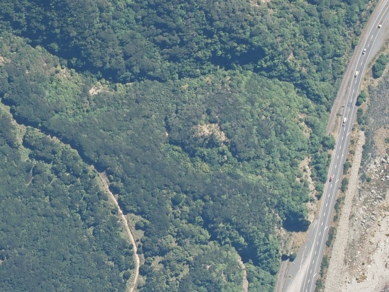aerial view of Reserve, Kaikoura and the ground around it