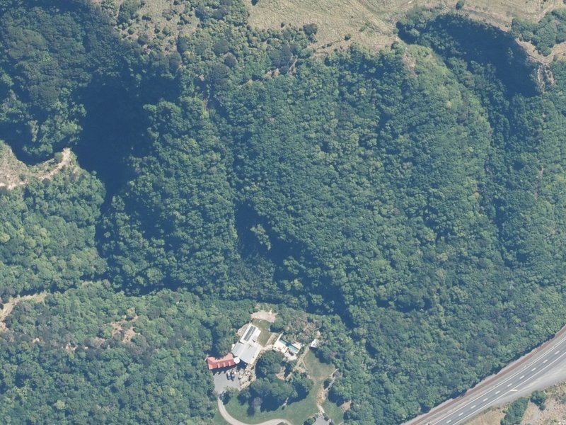 aerial view of Reserve, Kaikoura and the ground around it