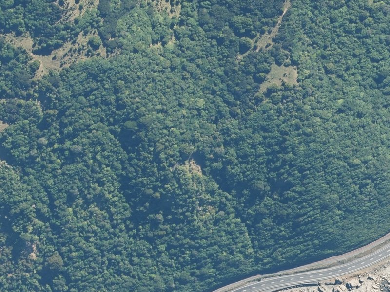 aerial view of Reserve, Kaikoura and the ground around it