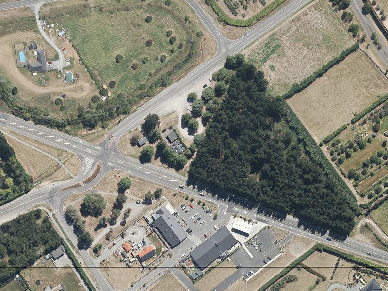 aerial view of Mandeville Station Reserve and the ground around it