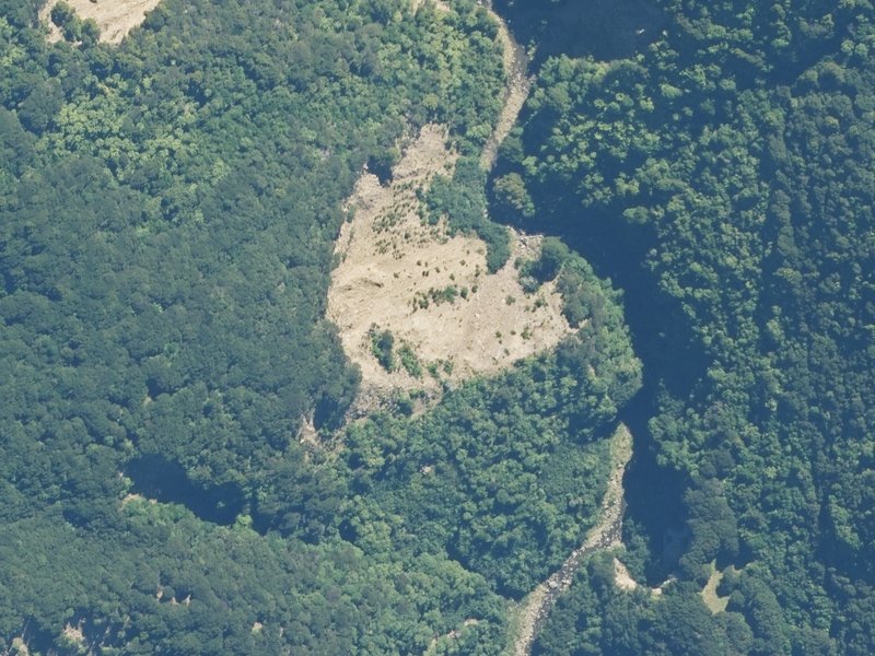 aerial view of Reserve, Kaikoura and the ground around it