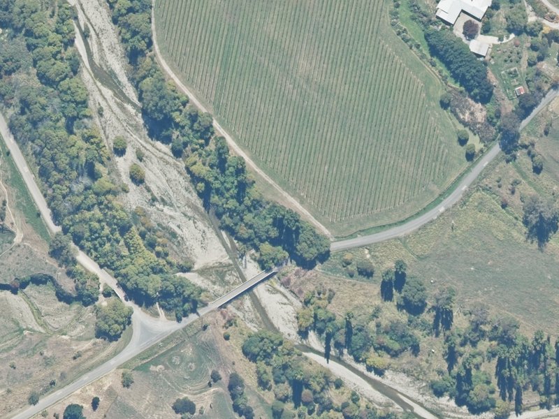 aerial view of Reserve, Kaikoura and the ground around it