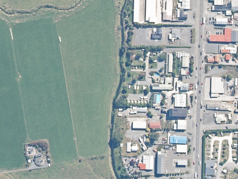 aerial view of Reserve, Kaikoura and the ground around it