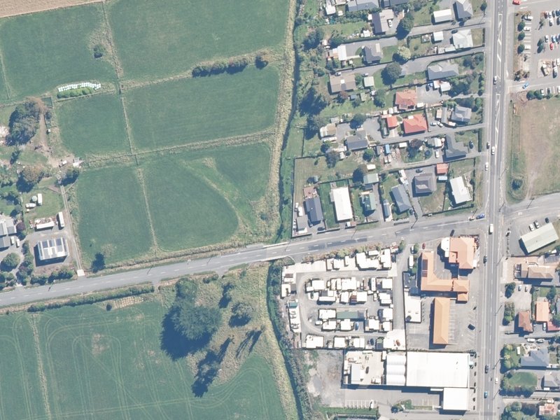 aerial view of Reserve, Kaikoura and the ground around it