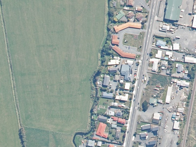 aerial view of Reserve, Kaikoura and the ground around it
