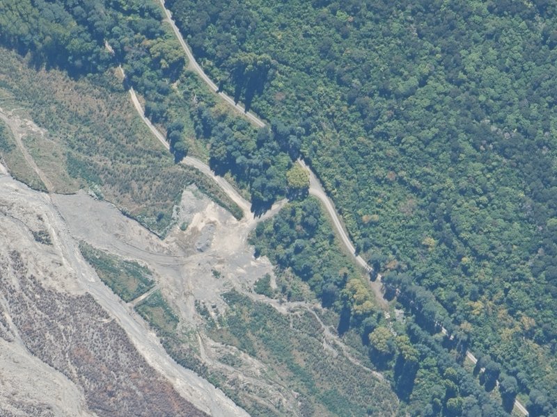 aerial view of Reserve, Kaikoura and the ground around it