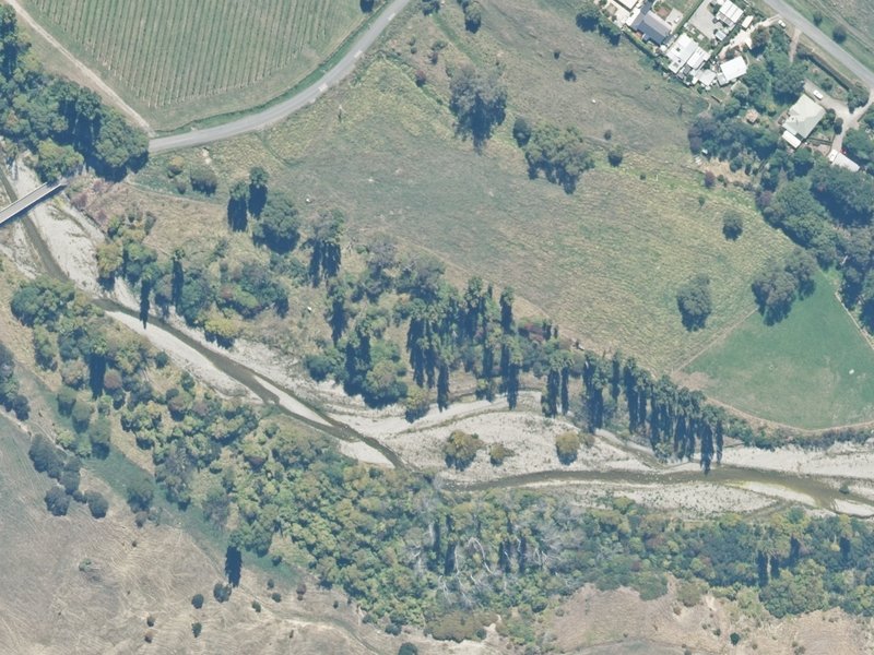 aerial view of Reserve, Kaikoura and the ground around it