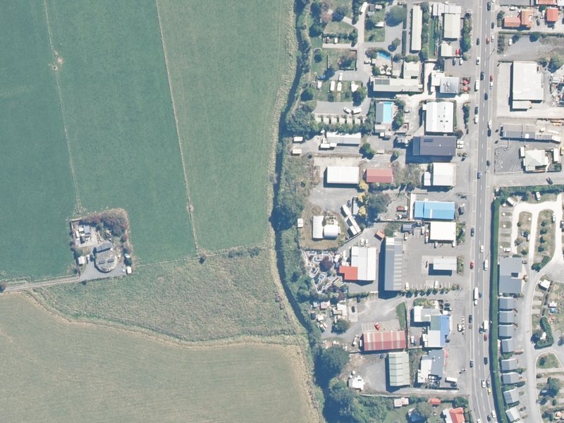 aerial view of Reserve, Kaikoura and the ground around it