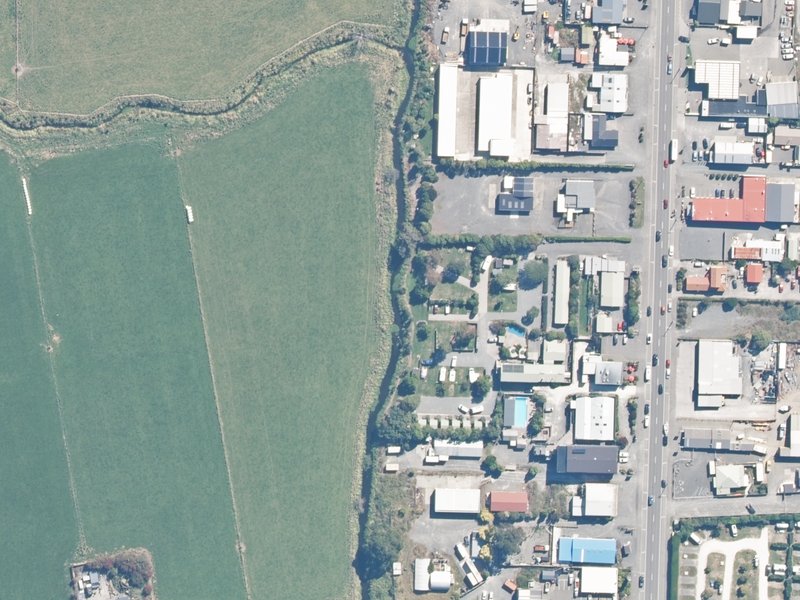 aerial view of Reserve, Kaikoura and the ground around it