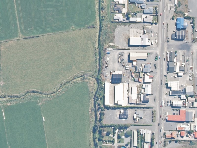 aerial view of Reserve, Kaikoura and the ground around it