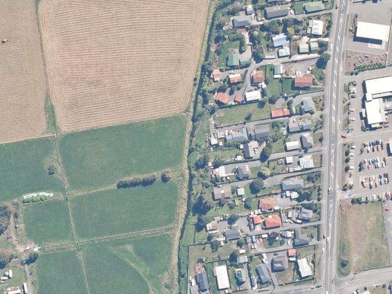 aerial view of Reserve, Kaikoura and the ground around it