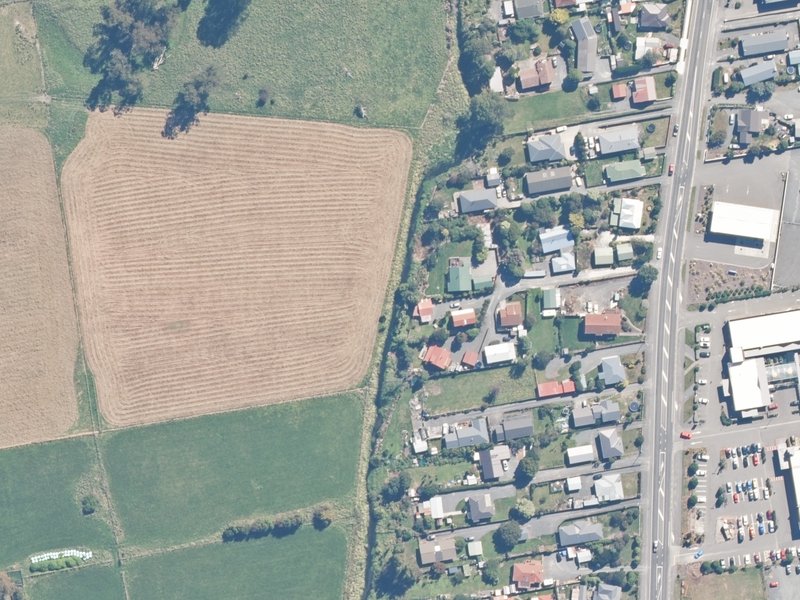 aerial view of Reserve, Kaikoura and the ground around it