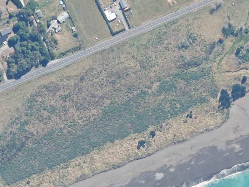 aerial view of Reserve, Kaikoura and the ground around it