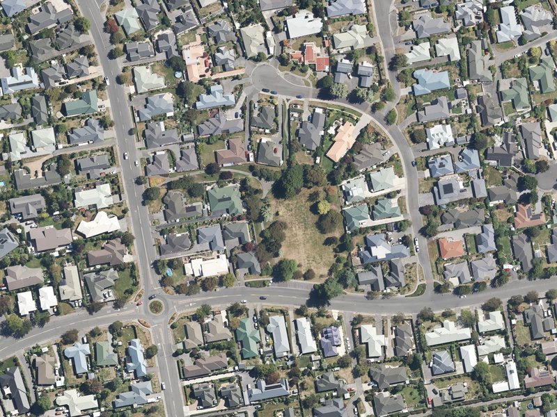 aerial view of Neil Aitken Reserve and the ground around it