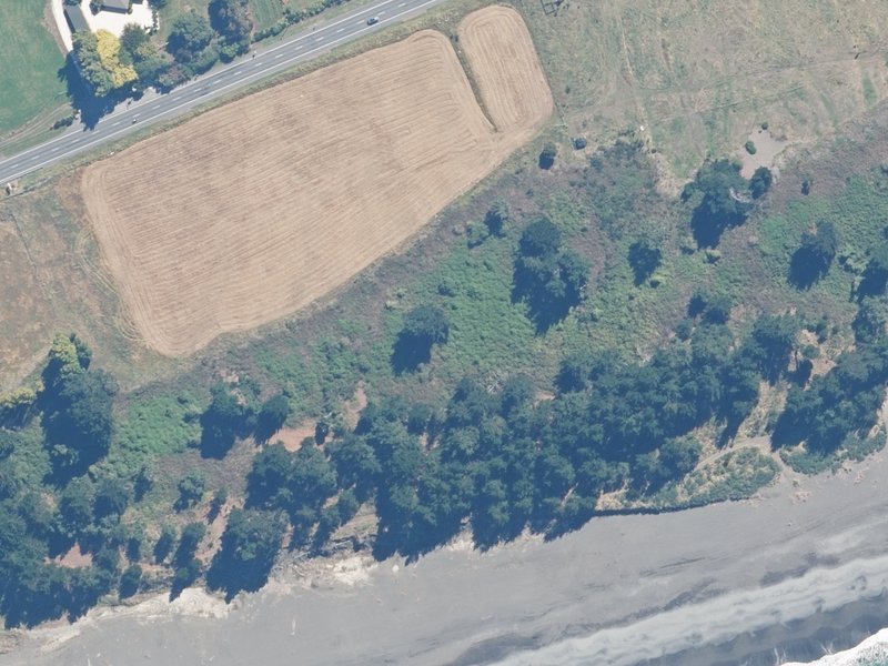 aerial view of Reserve, Kaikoura and the ground around it