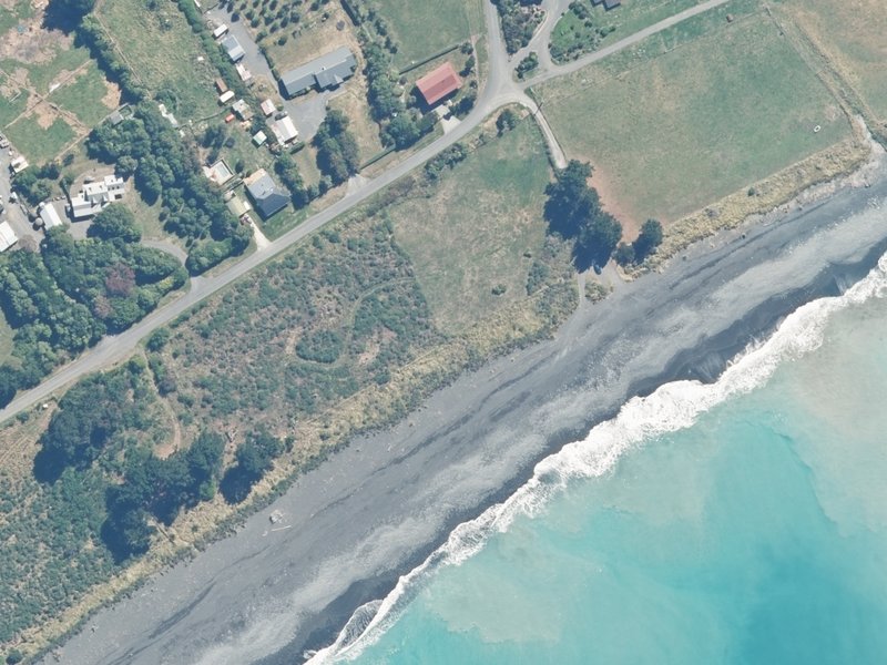 aerial view of Reserve, Kaikoura and the ground around it