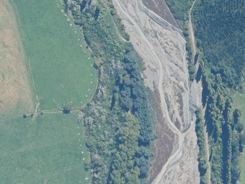 aerial view of Reserve, Kaikoura and the ground around it