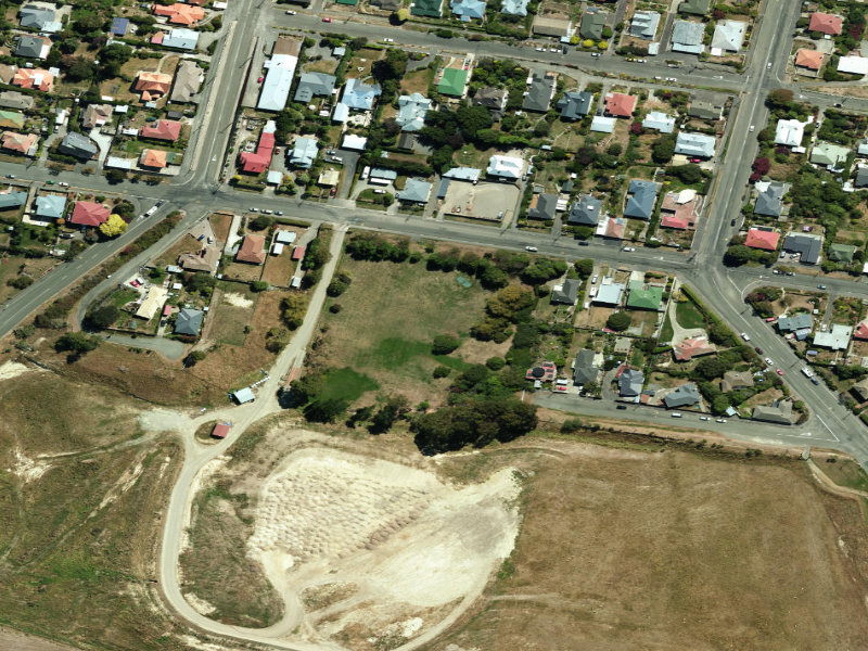 aerial view of Southern Reclaimation Reserve and the ground around it