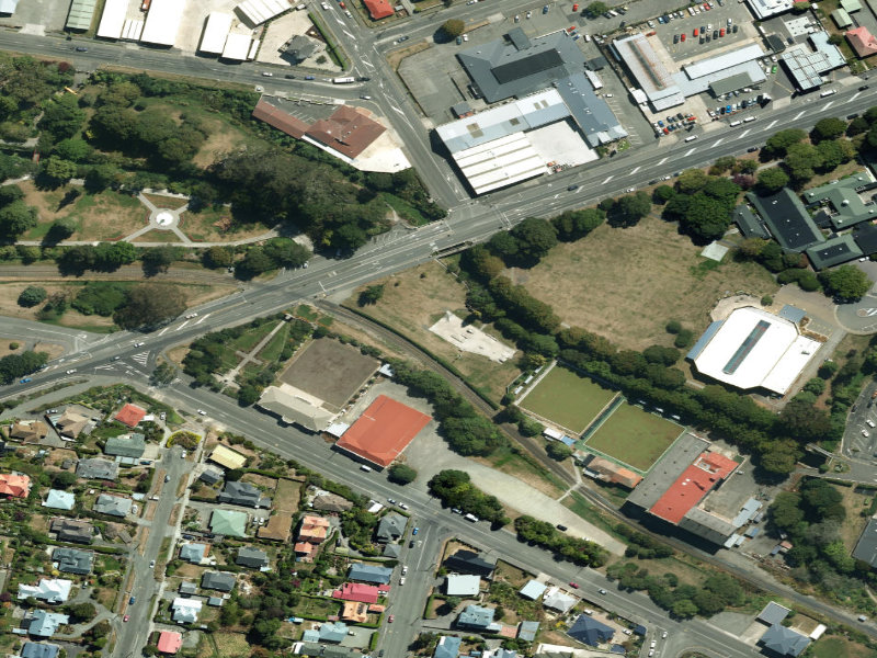 aerial view of Skateboard Park and the ground around it