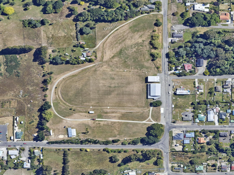 aerial view of Palmerston Domain and the ground around it
