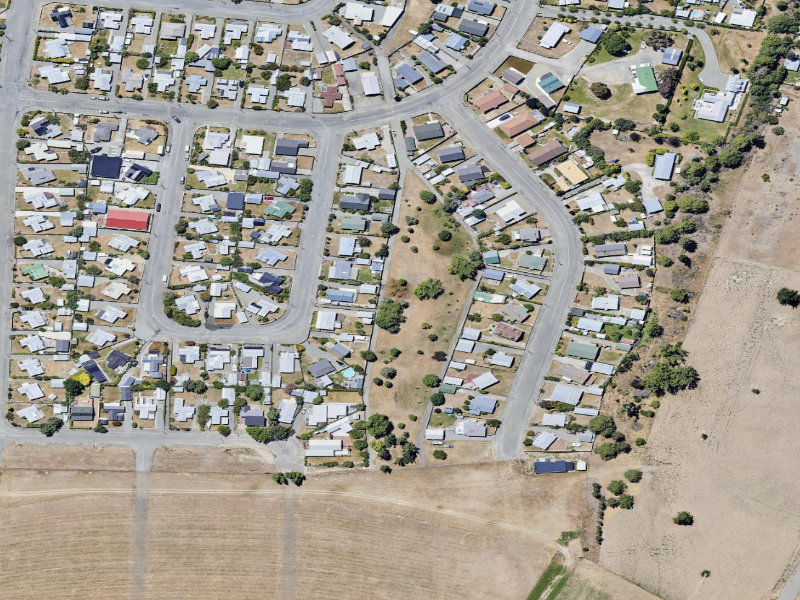 aerial view of Sefton Lane Reserve and the ground around it