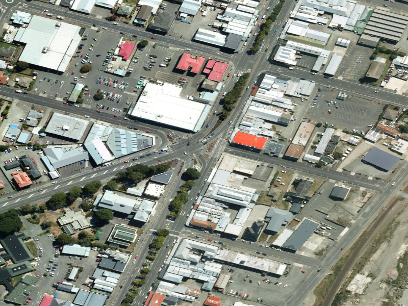 aerial view of South African War Memorial and the ground around it