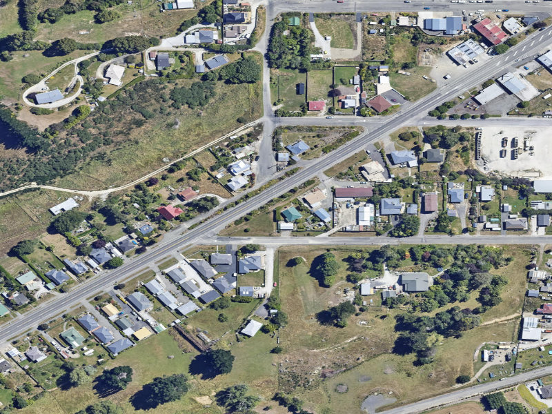 aerial view of Palmerston Cutting and the ground around it