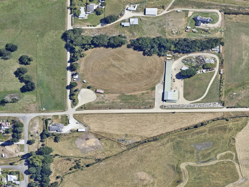 aerial view of Mill Domain and the ground around it