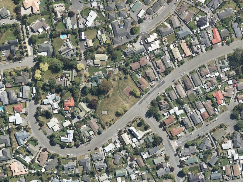 aerial view of Parkhouse Reserve and the ground around it