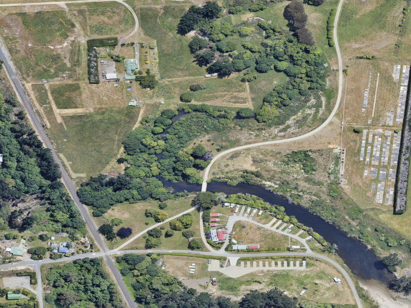 aerial view of Monmouth Reserve and the ground around it