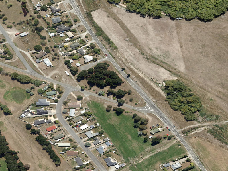 aerial view of Maxwell Place and the ground around it
