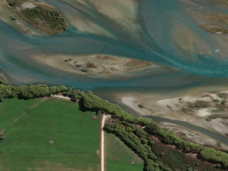 aerial view of Duntroon Boat Ramp Reserve and the ground around it