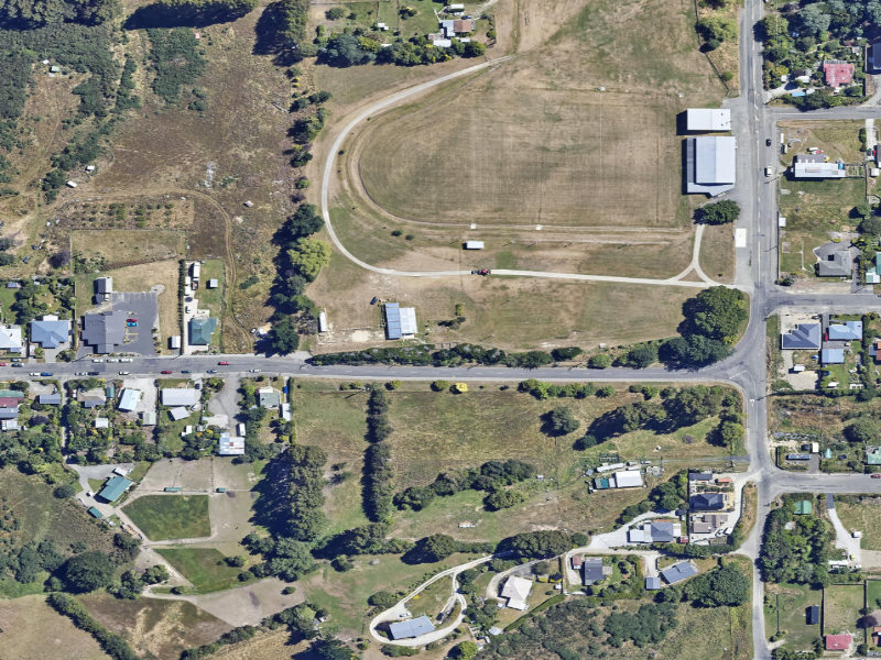 aerial view of Palmerston Showgrounds and the ground around it