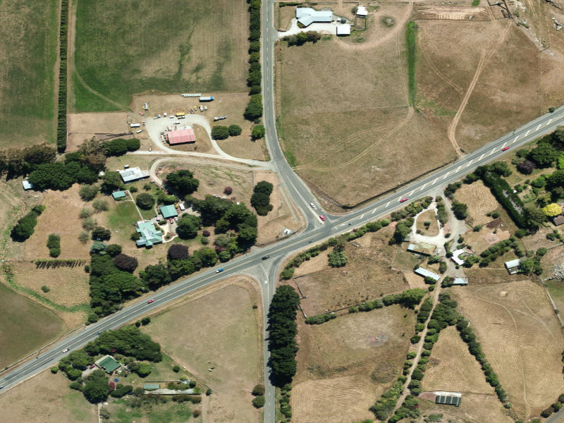 aerial view of Alma War Memorial and the ground around it