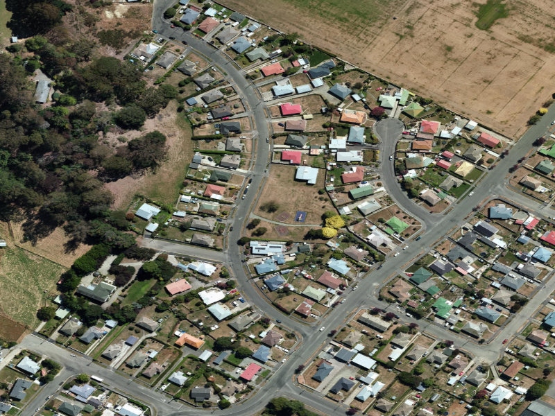 aerial view of Casa Nova Park and the ground around it