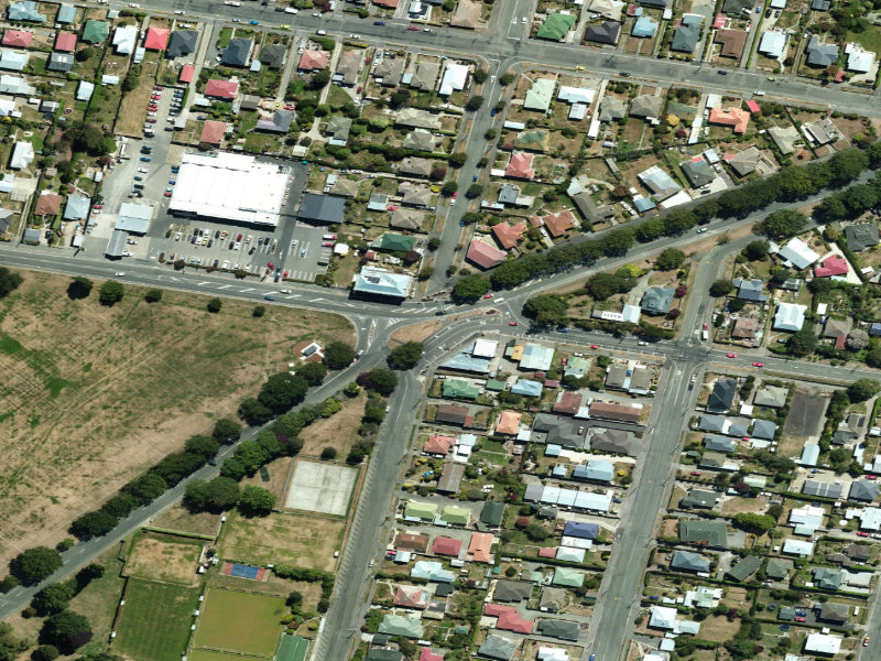 aerial view of Awamoa Junction Plots and the ground around it