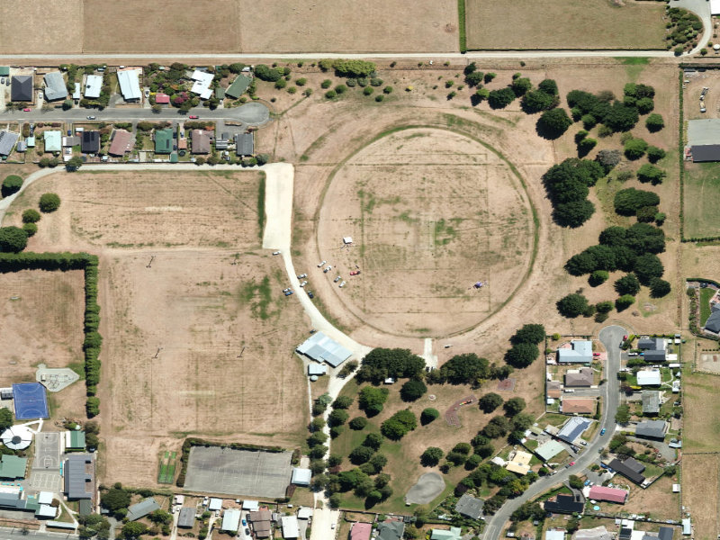 aerial view of Weston Park and the ground around it
